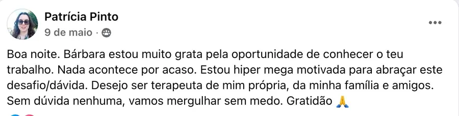 Depoimento de Patrícia Pinto