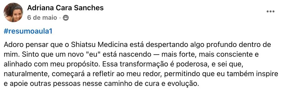 Depoimento de Adriana Cara Sanches